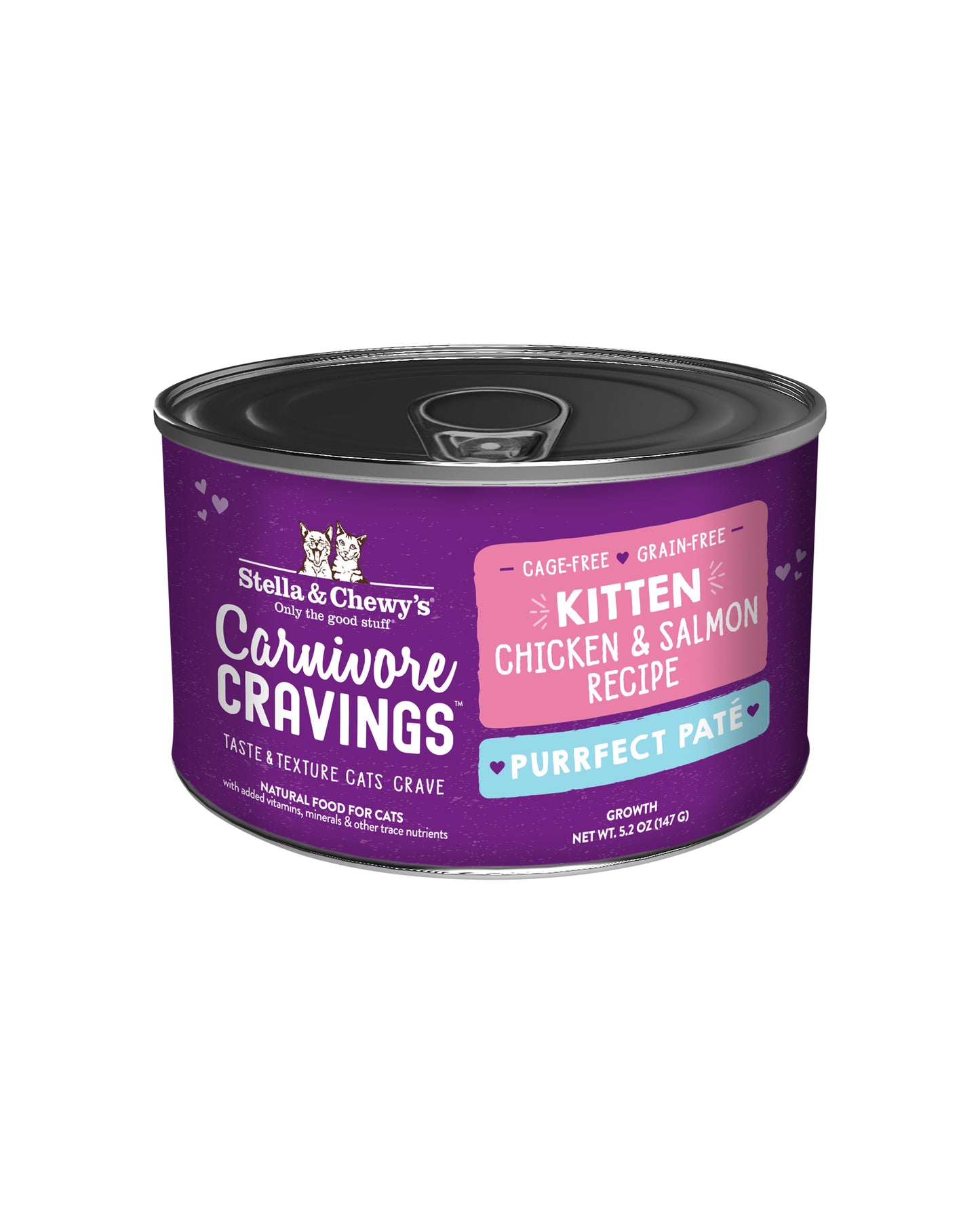 Stella & Chewy's Purrfect Grain Free Pate for Kittens - Chicken & Salmon Recipe