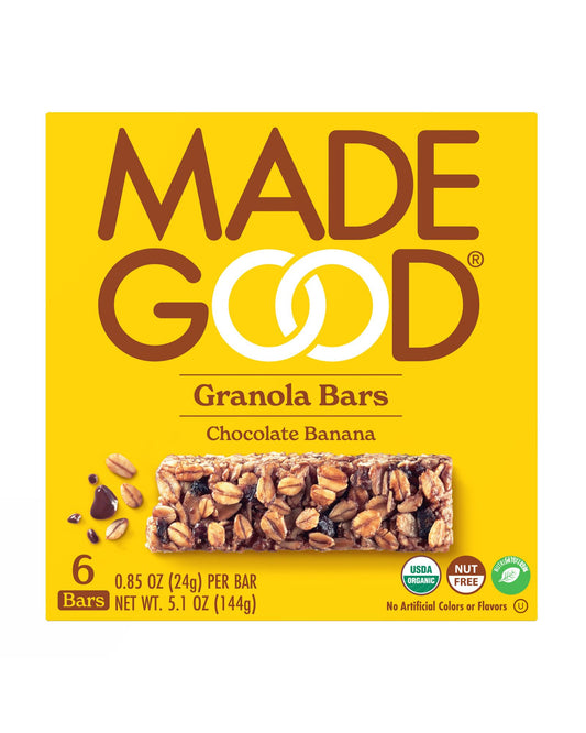 Chocolate Banana Granola Bars - Box of 6