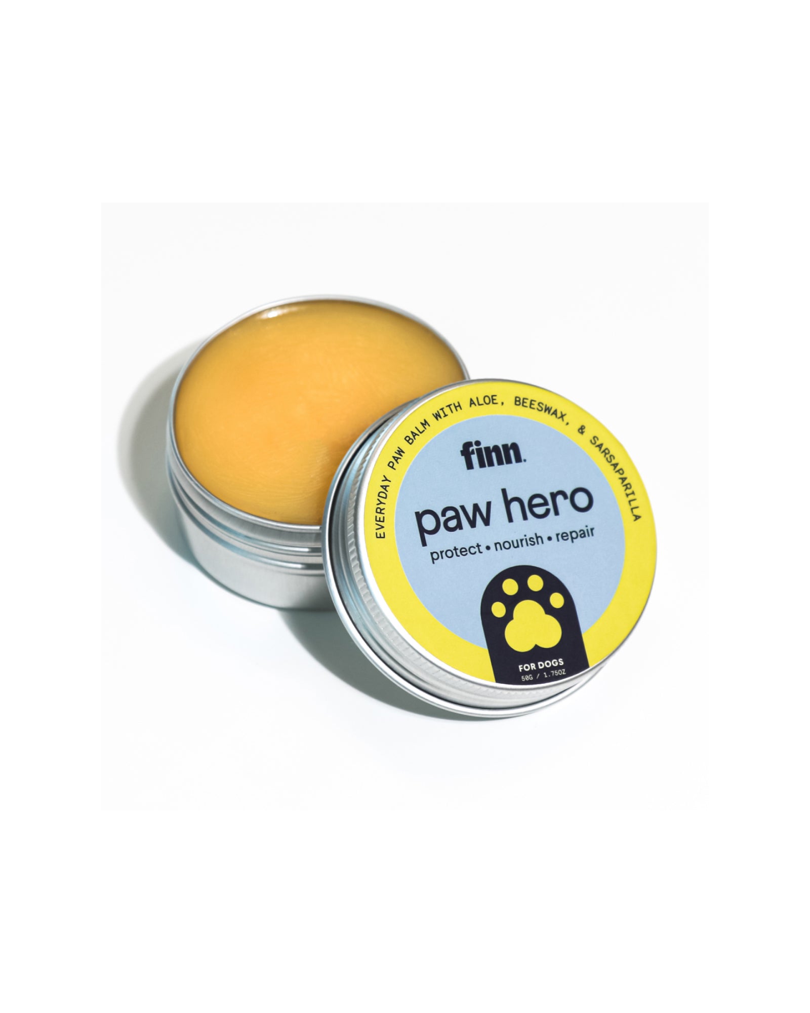 The front of Finn Paw Hero