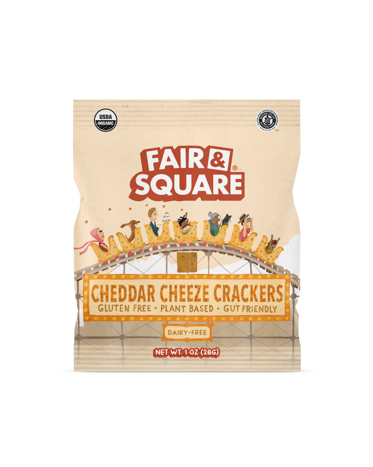 Cheddar Cheeze Gluten Free Cracker Snack Bags