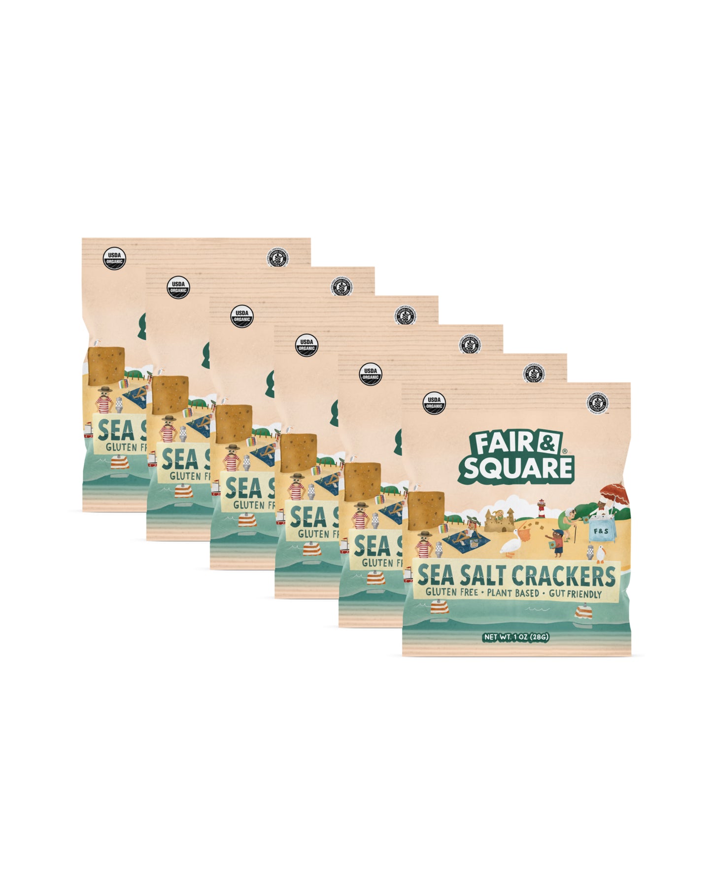 Sea Salt Gluten Free Crackers Snack Bags