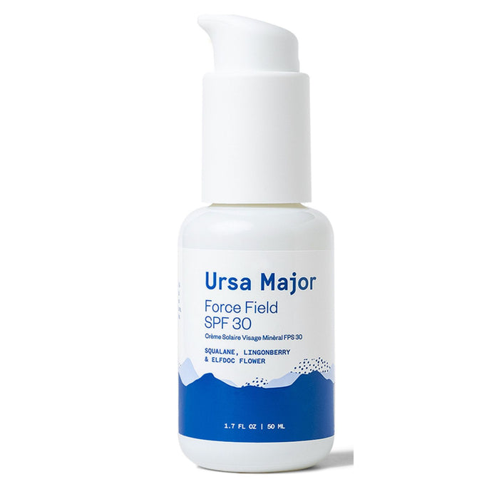 The front of Ursa Major Force Field Daily Defense Lotion with SPF 30