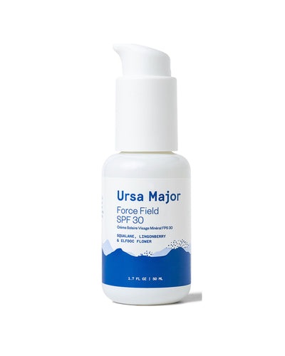 The front of Ursa Major Force Field Daily Defense Lotion with SPF 30