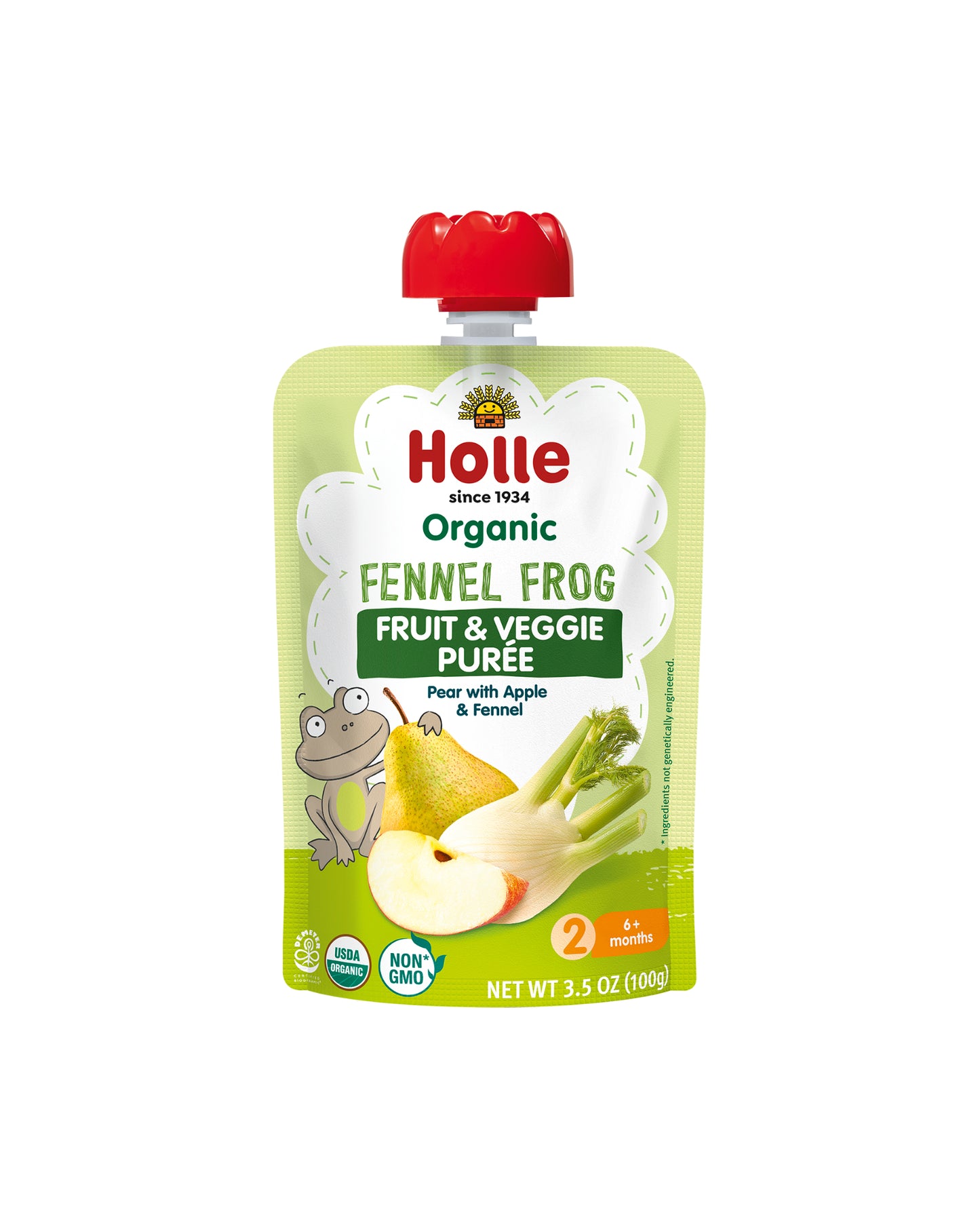 Organic Pear, Apple & Fennel Puree - Box of 6