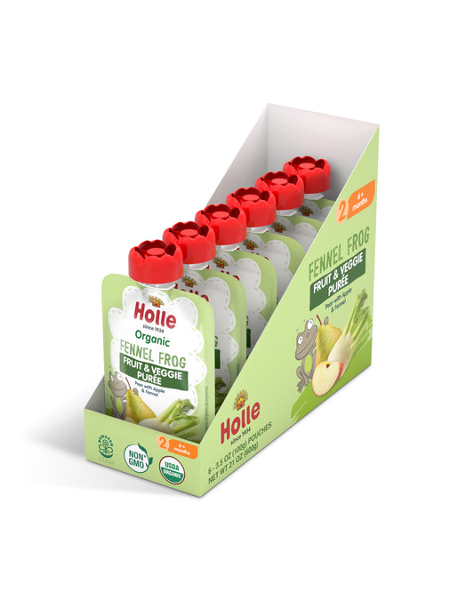 Picture of Holle Organic Pear, Apple & Fennel Puree - Box of 6