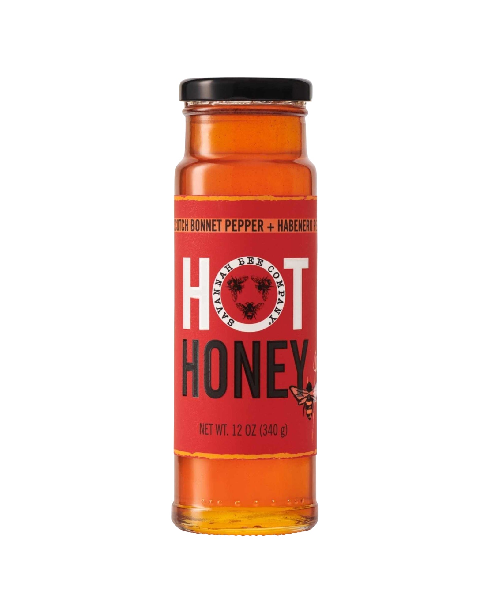 The front of Savannah Bee Company Hot Honey