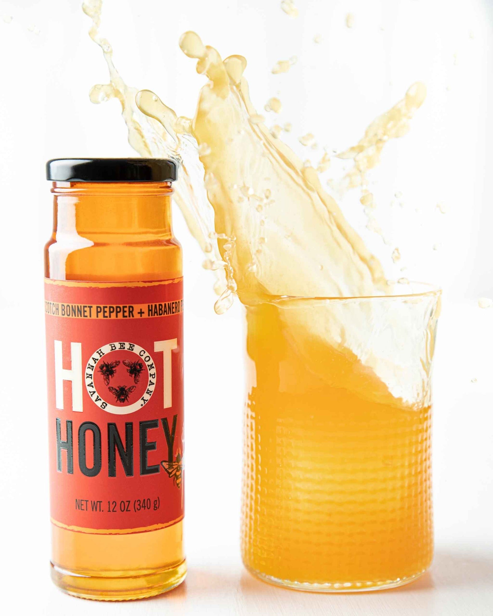 The nutrition panel of Savannah Bee Company Hot Honey