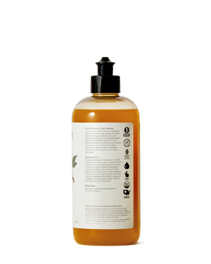 The back of Koala Eco Lemon Myrtle & Mandarin Dish Soap