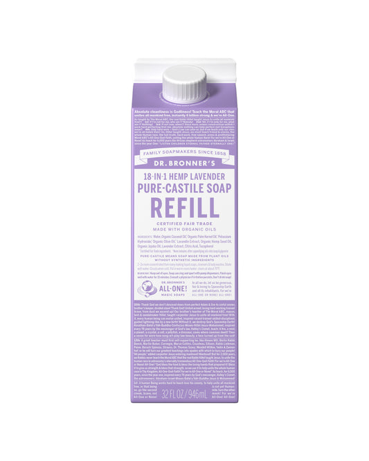 Lavender Pure-Castile Liquid Soap Refill Carton