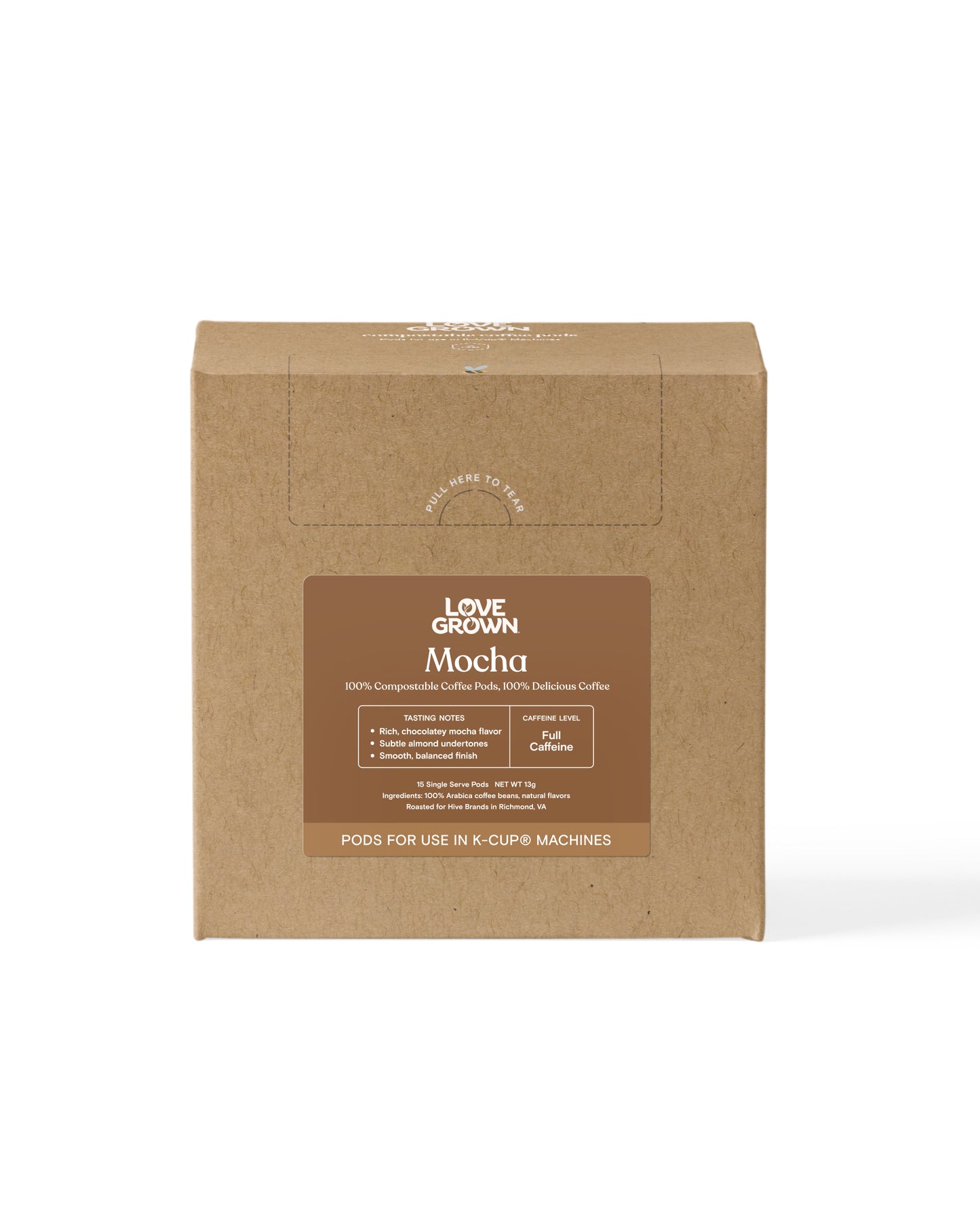 Love Grown Compostable Coffee Pods for Keurig® Machines -  Box of 15