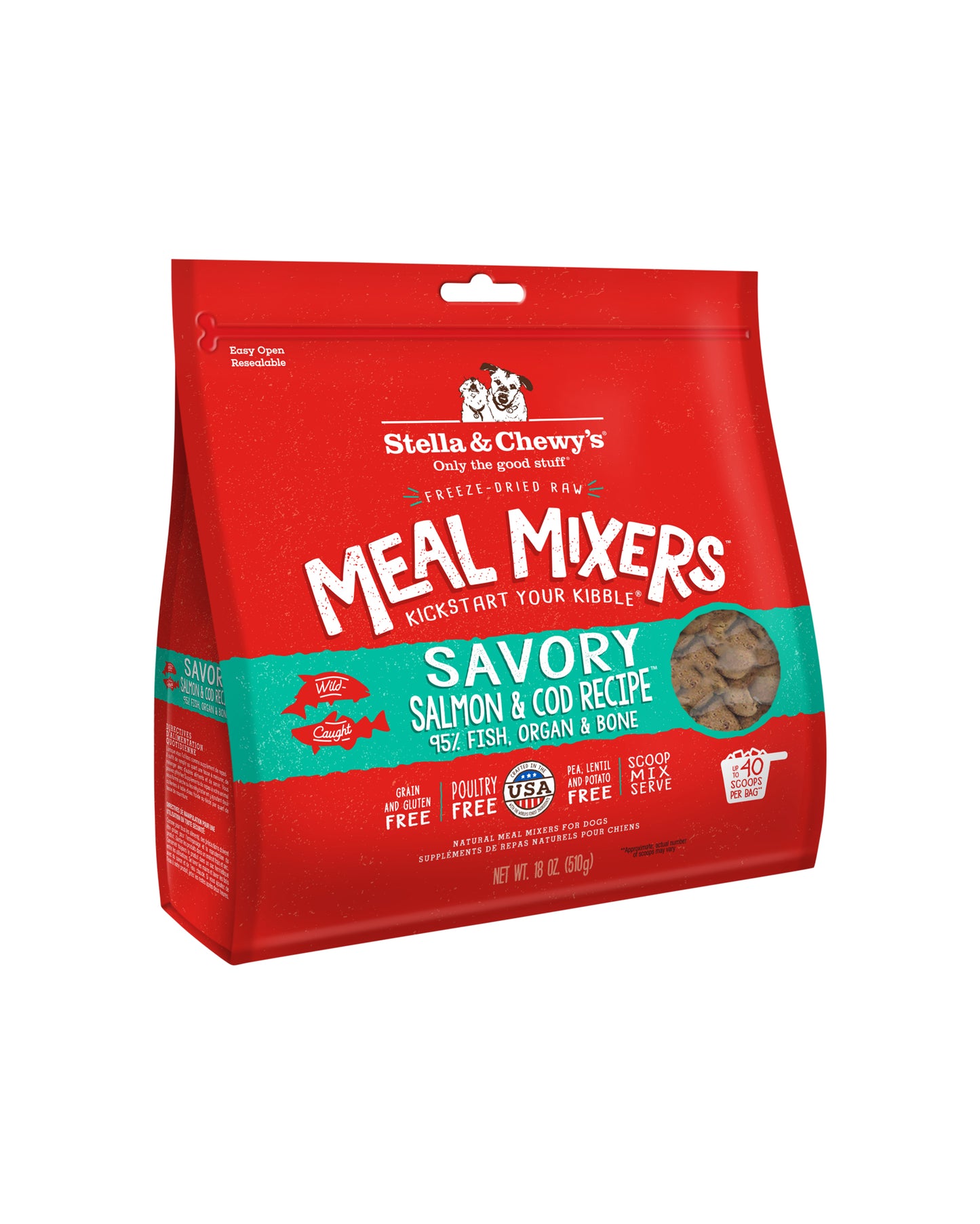Stella & Chewy's Savory Salmon & Cod Meal Mixers Dog Food