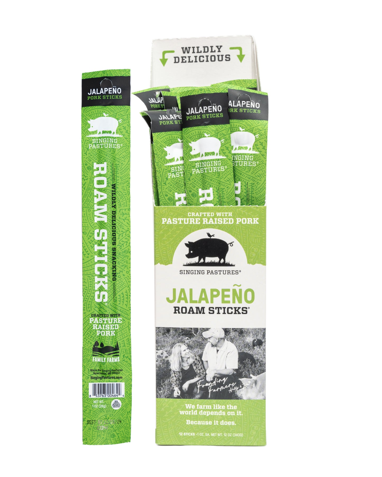 Jalapeño Roam Sticks - Box of 12