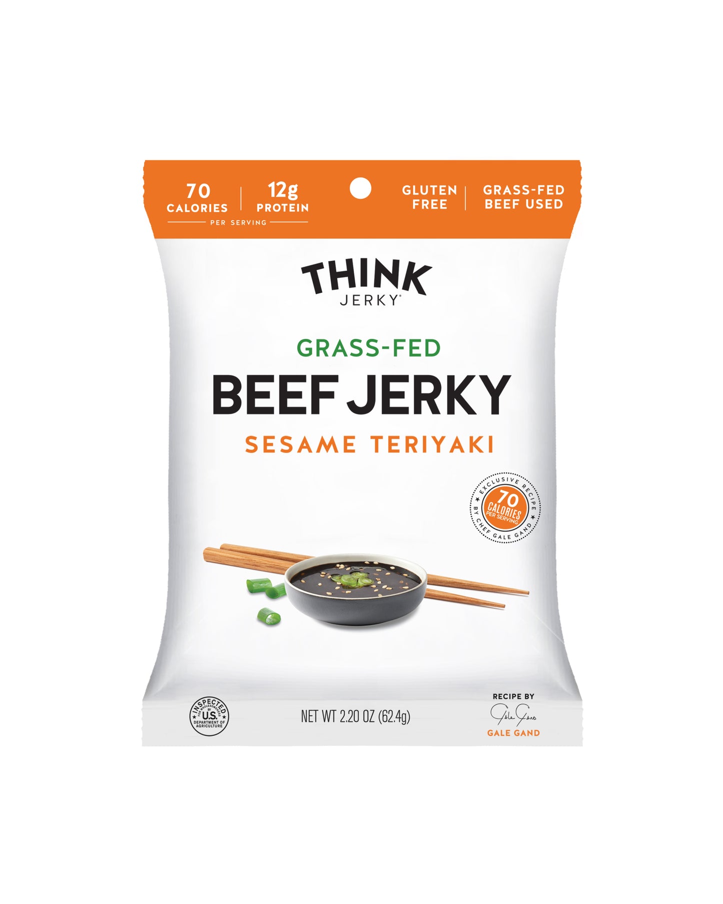 Sesame Teriyaki 100% Grass-Fed Beef Jerky