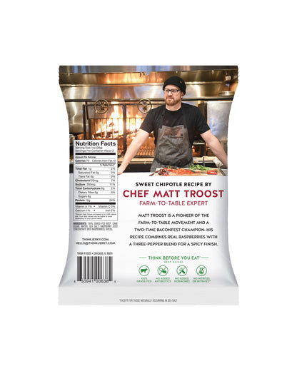 Sweet Chipotle 100% Grass-Fed Beef Jerky