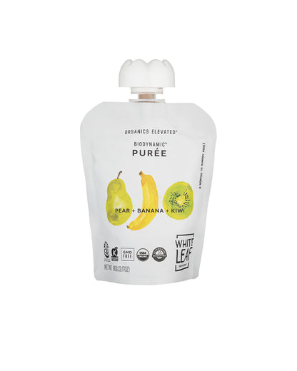 Pear + Banana + Kiwi Organic, Biodynamic® Baby Food - Box of 6