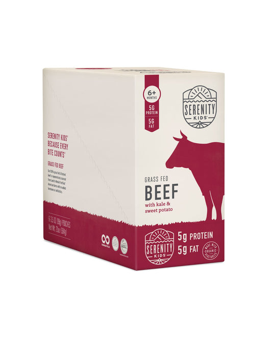 Grass Fed Beef with Organic Kale & Sweet Potato Baby Food - Box of 6