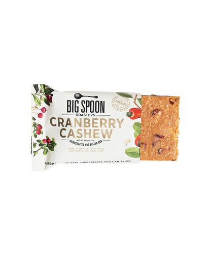 Cranberry Cashew Nut Butter Bars - Box of 12