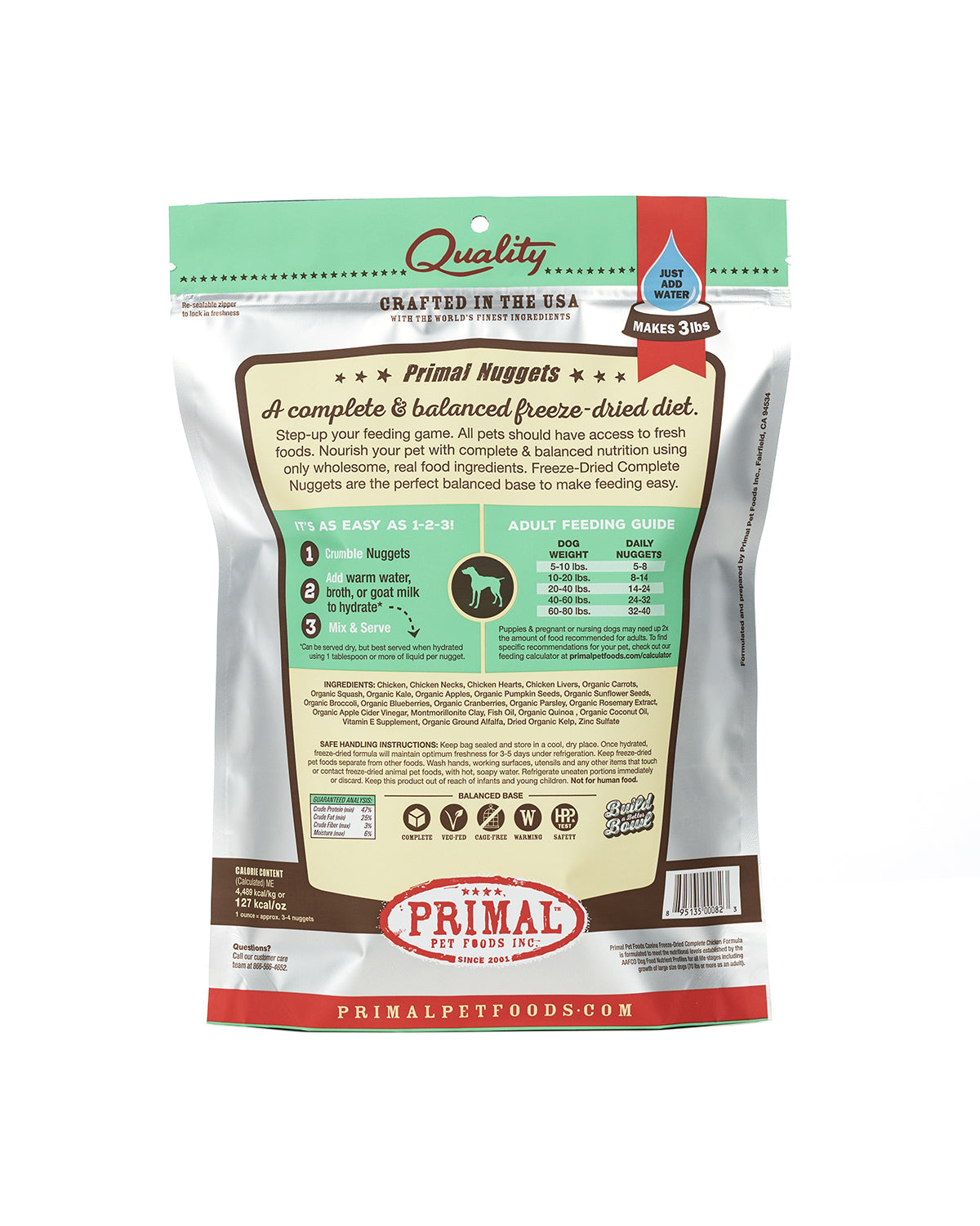 Canine Chicken Formula Freeze-Dried Nuggets