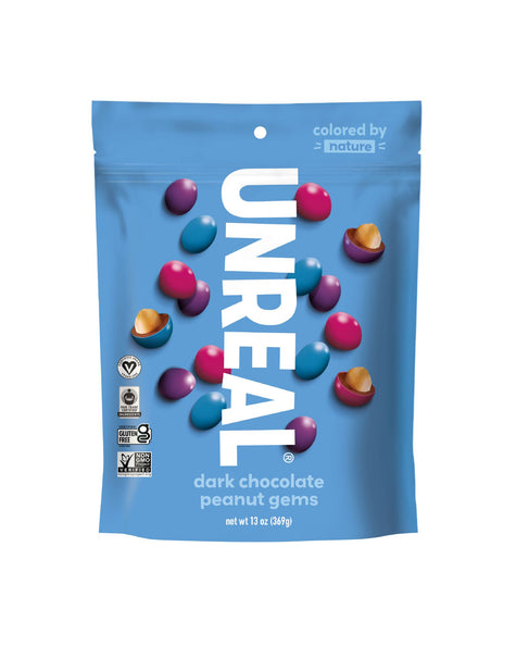Unreal - Dark Chocolate Peanut Gems, 1.5oz – Vegan Essentials