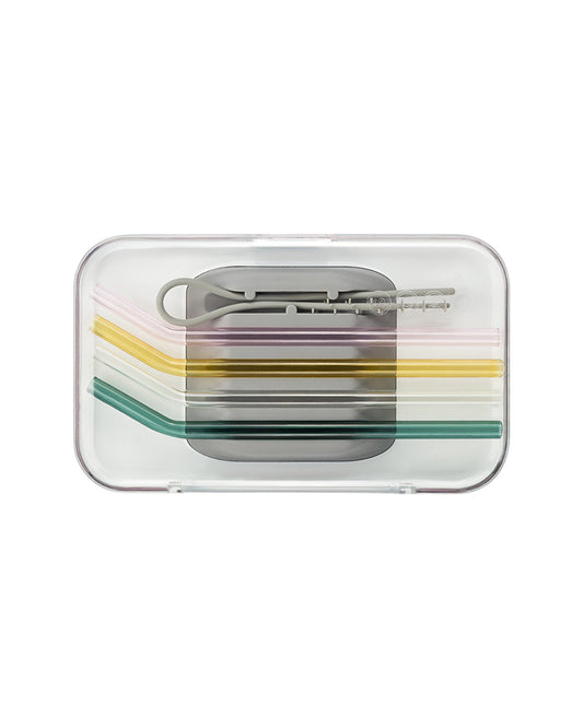 The front of Soma Glass Straws Set of Four
