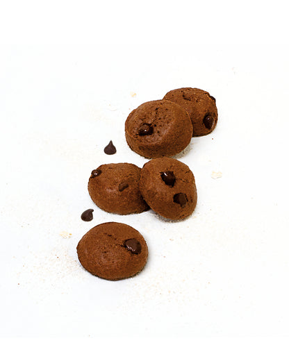 Mini Double Chocolate Chip Cookies