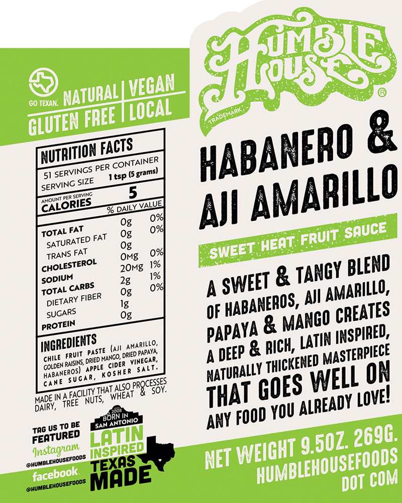 Habanero + Aji Amarillo Sweet Heat Hot Sauce (Mild)