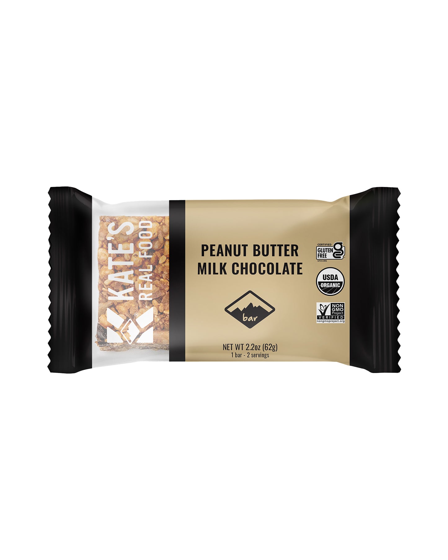 Peanut Butter Milk Chocolate Organic Granola Bars- Box of 12