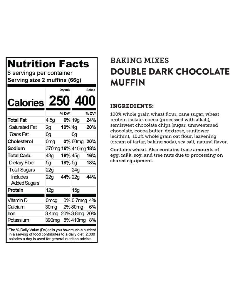 Double Dark Chocolate Muffin Mix