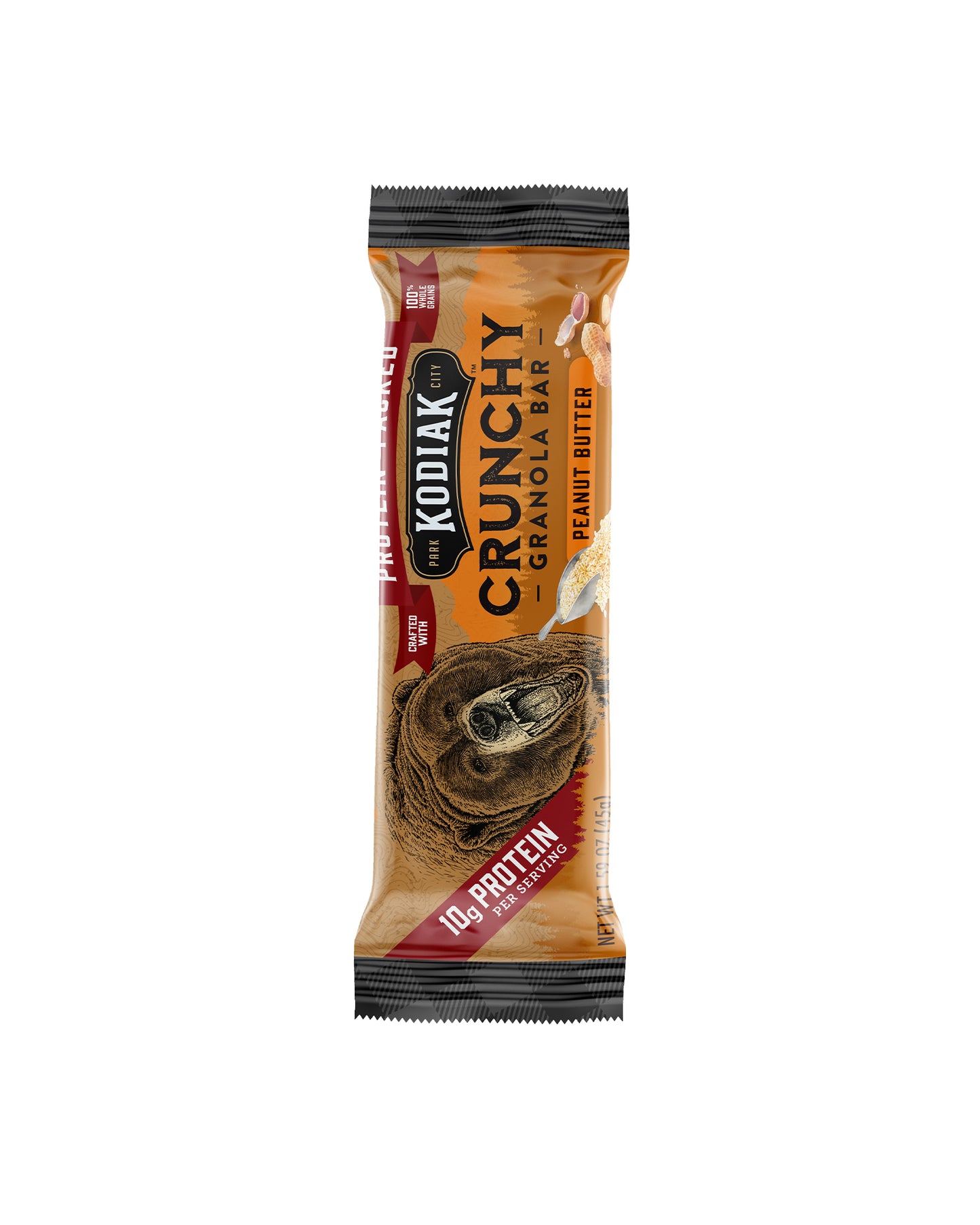 Peanut Butter Crunchy Granola Bars - Box of 6