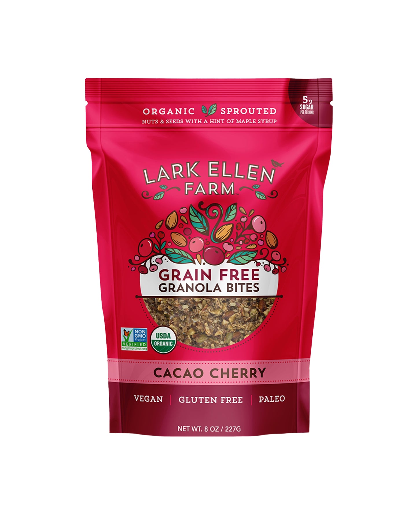 Grain-Free Cacao Cherry Sprouted Nut & Seed Granola