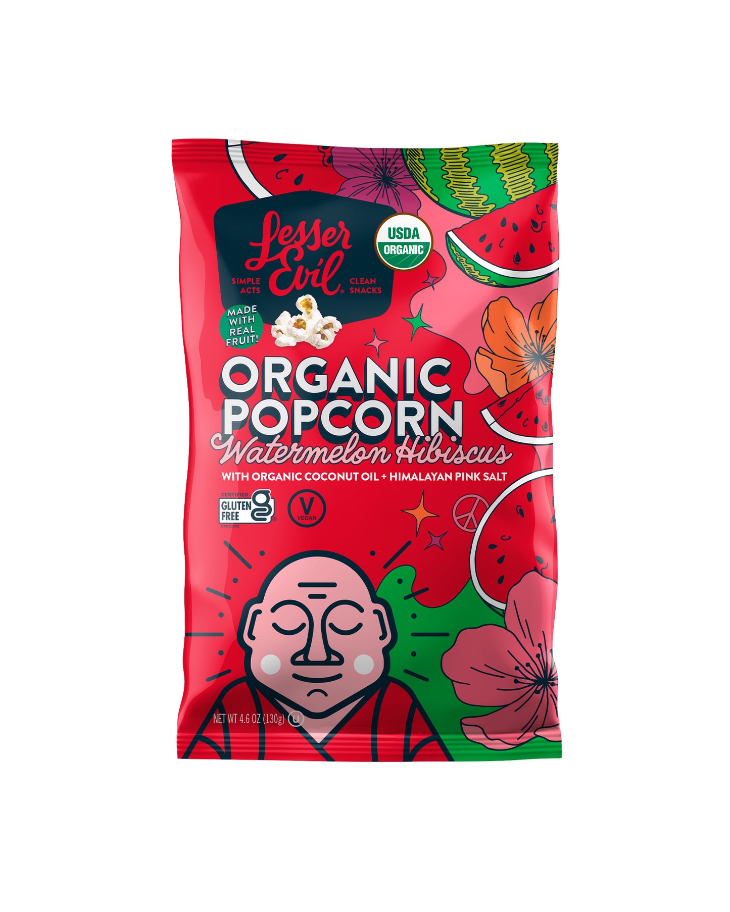 Organic Watermelon Hibiscus Popcorn