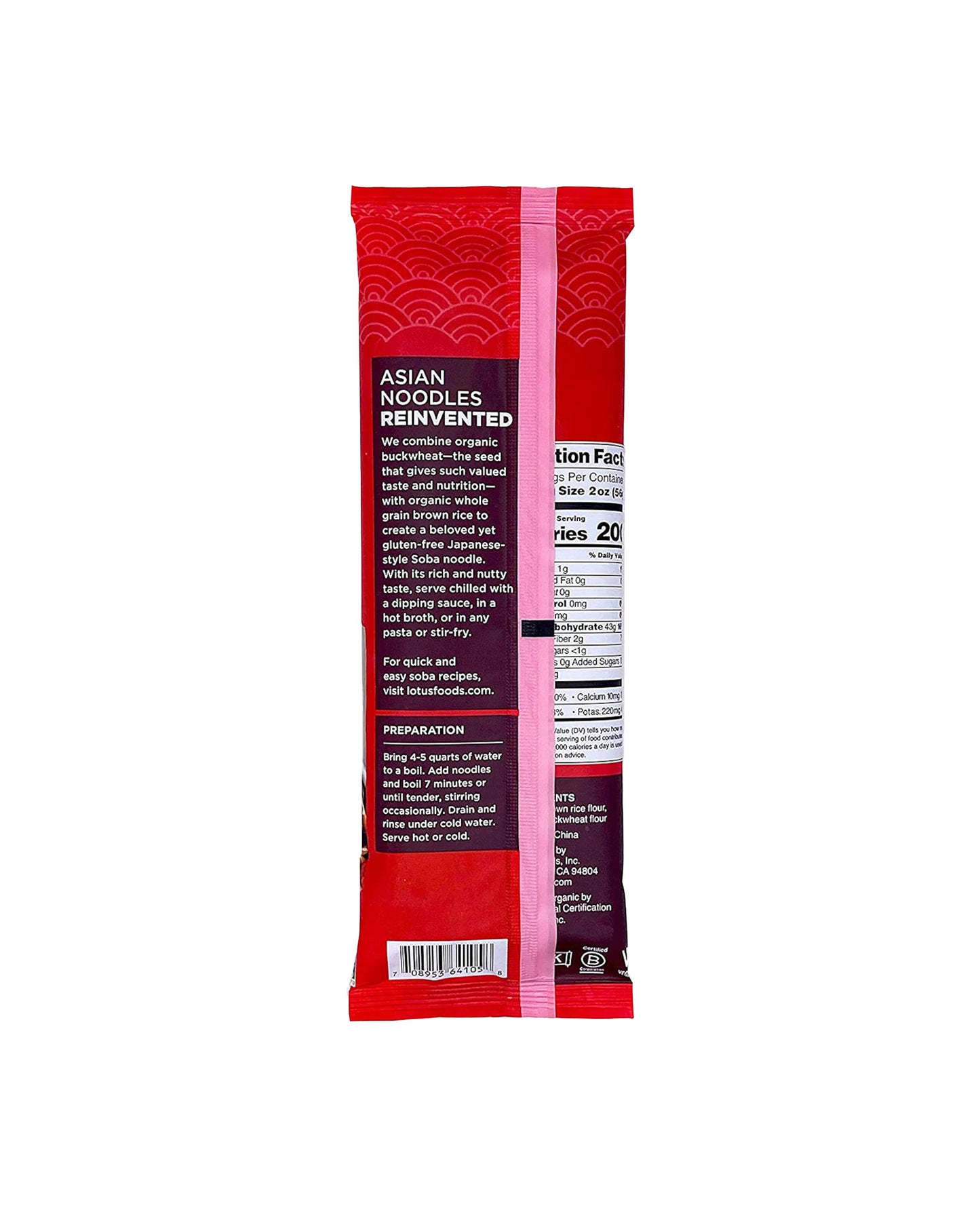 Organic Buckwheat & Brown Soba Rice Noodles
