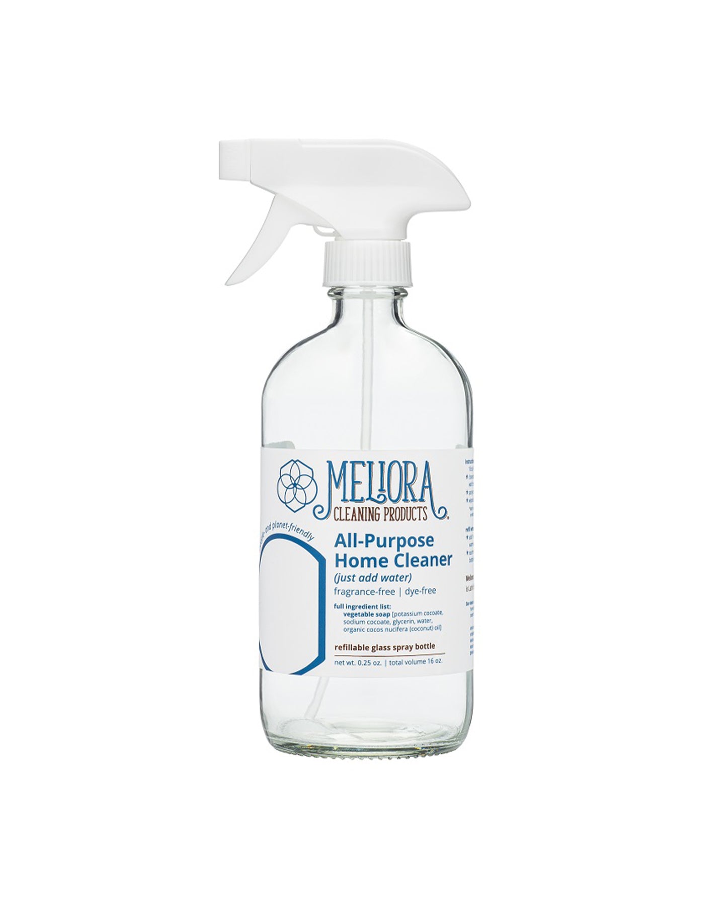 Meliora Cleaning Products All Purpose Home Cleaner, Unscented 16 oz Bottle