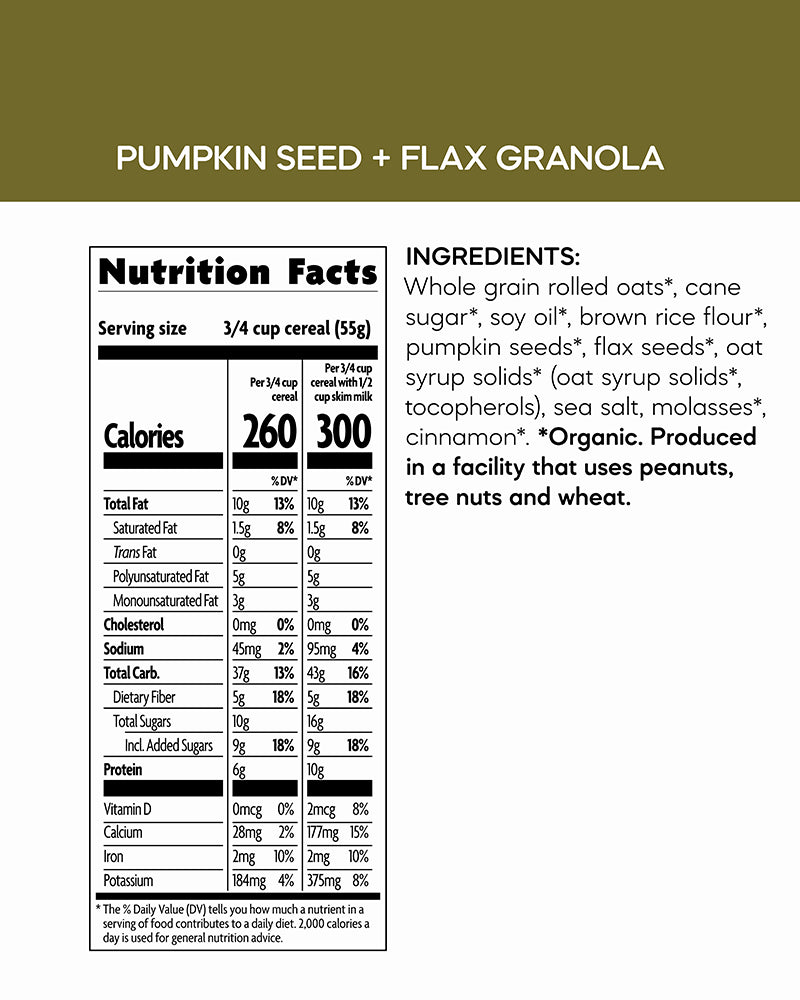 Pumpkin Seed + Flax Granola