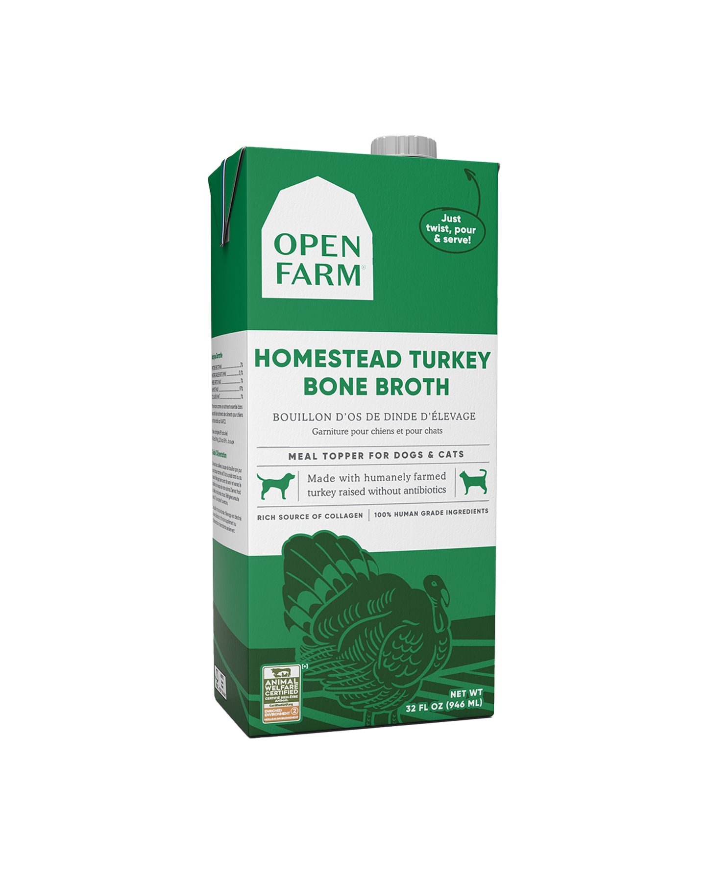 Homestead Turkey Bone Broth for Dogs & Cats