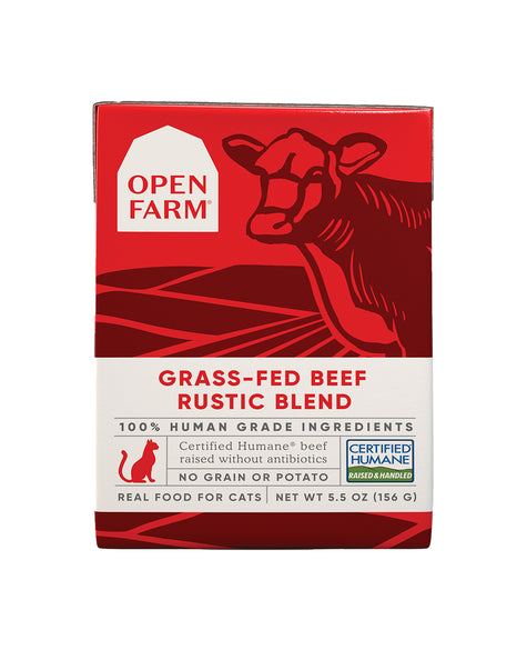 Grass-Fed Beef Rustic Blend Wet Cat Food - Case of 12
