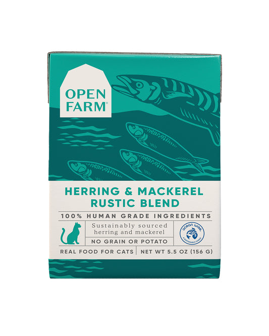 Herring & Mackerel Rustic Blend Wet Cat Food - Case of 12