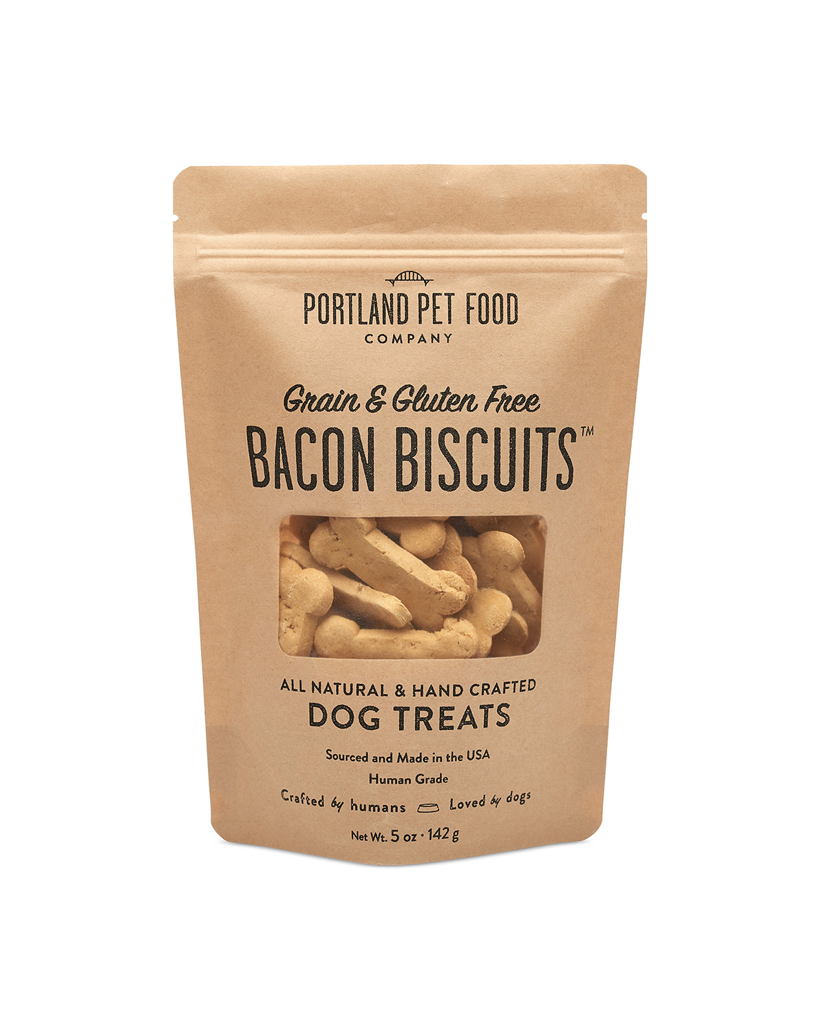 Grain & Gluten-Free Bacon Dog Biscuits