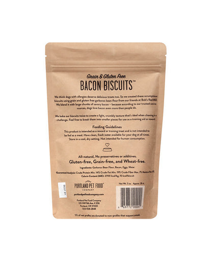 Grain & Gluten-Free Bacon Dog Biscuits