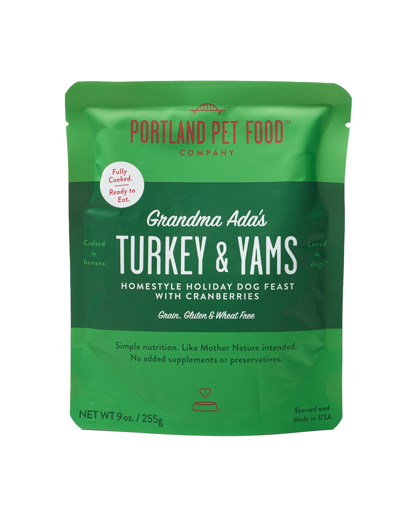 Grandma Ada's Turkey & Yams Wet Dog Food Meal