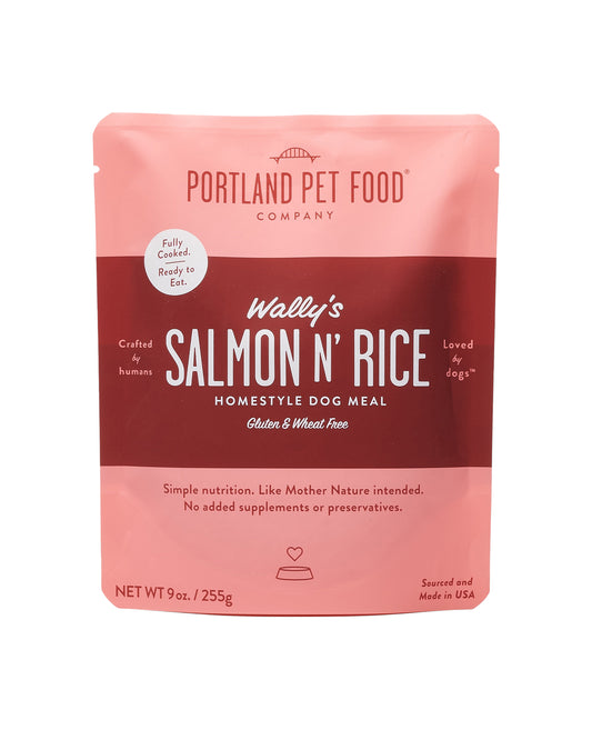 Wally's Salmon N' Rice Wet Dog Food Meal