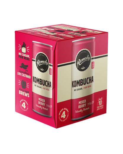 Mixed Berry Kombucha Box of 4
