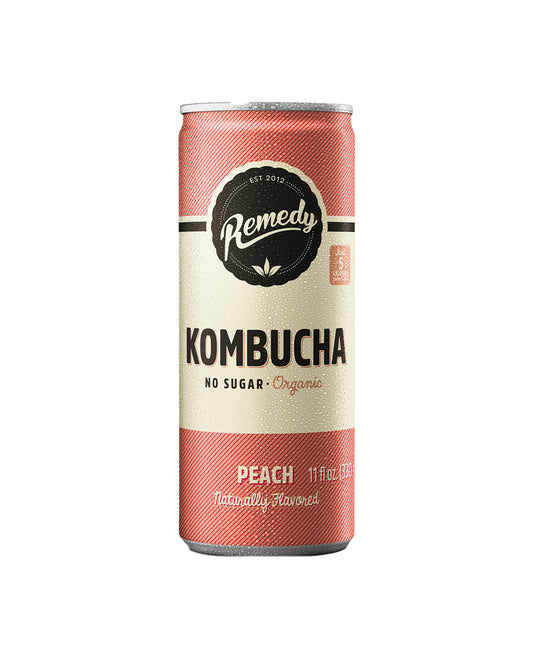 Peach Kombucha Box of 4