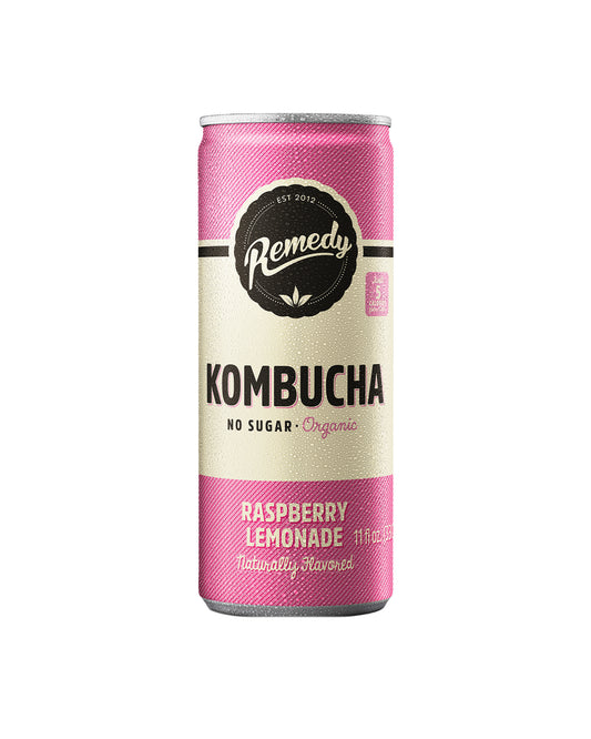 Raspberry Lemonade Kombucha Box of 4