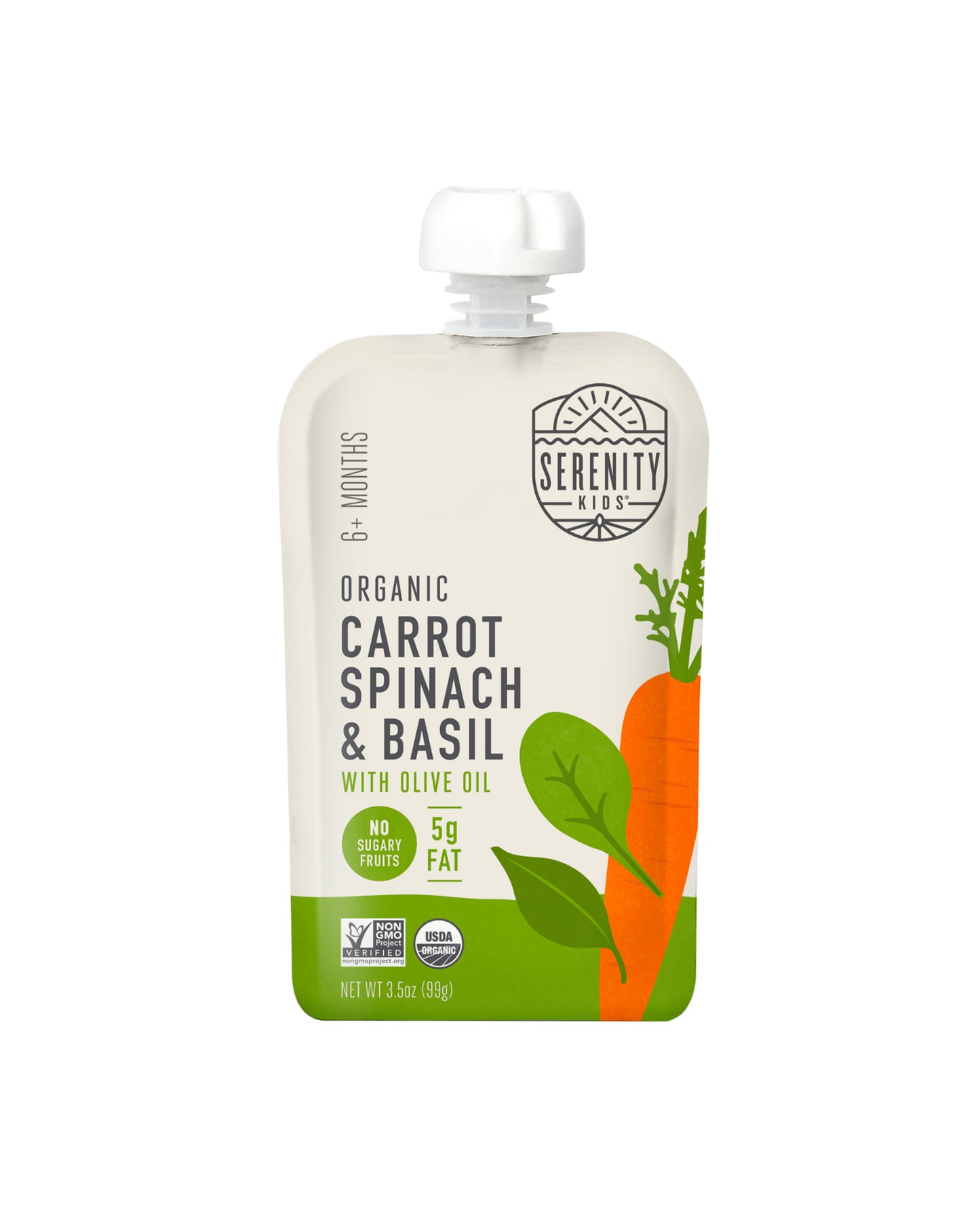Organic Carrot, Spinach and Basil  - Box of 6