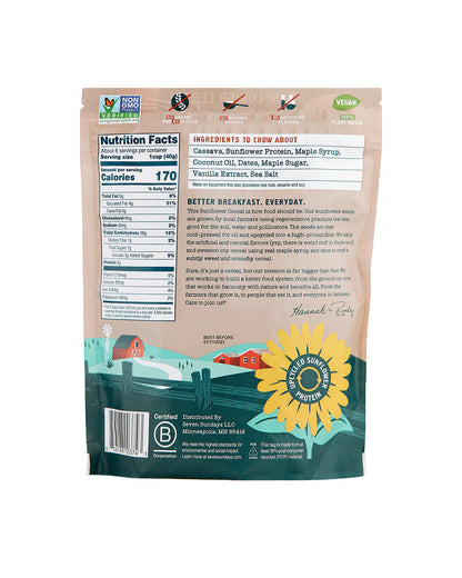 Maple Sea Salt Grain Free Sunflower Cereal