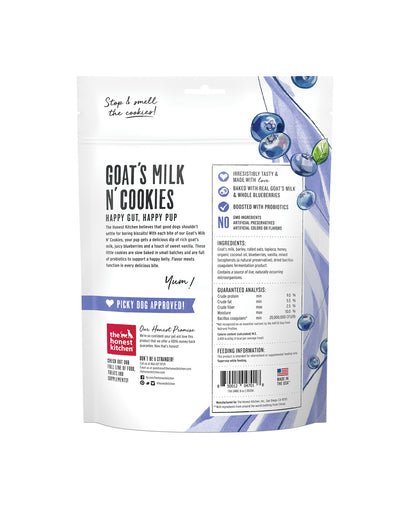 Blueberries & Vanilla Goat's Milk N' Cookies Dog Treats