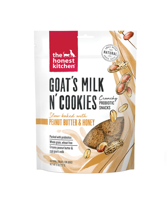 Peanut Butter & Honey Goat's Milk N' Cookies Dog Treats