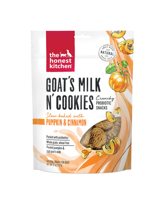 Pumpkin & Cinnamon Goat's Milk N' Cookies Dog Treats