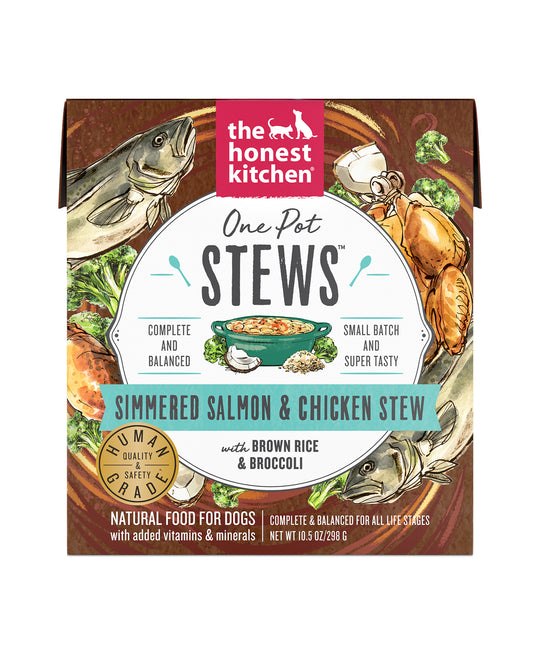 Simmered Salmon & Chicken Stew Wet Dog Food - Case of 6